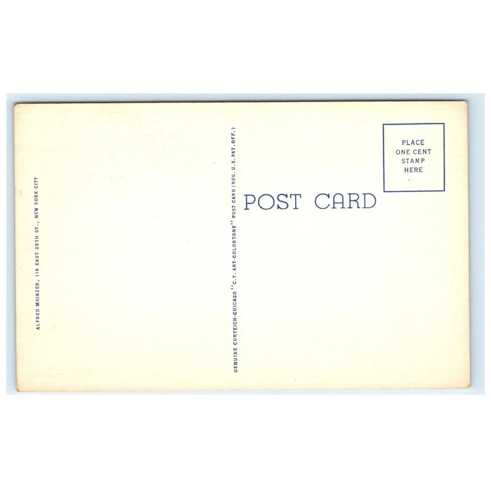 Vintage Postcard Empire State Building Midtown New York City NY USA Curteich‎
